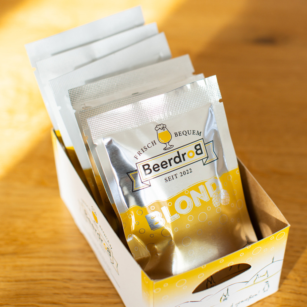 BeerdroB + Beerdrob BLOND - 1 Mix Six-Pack mit je 3 Portionsbeuteln