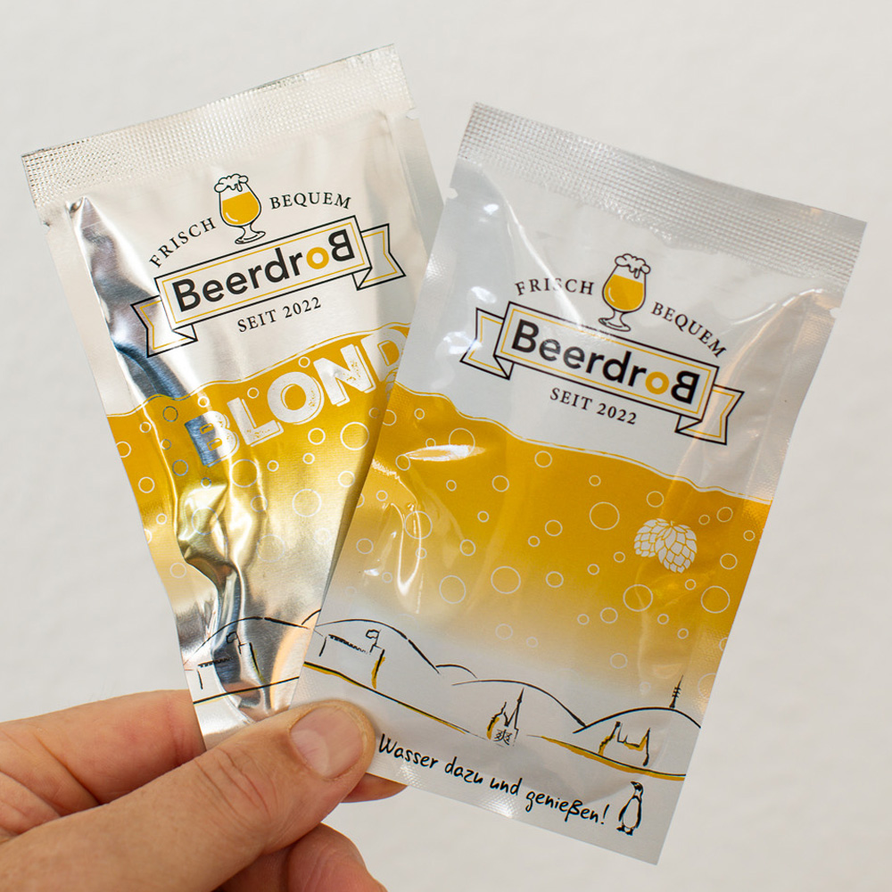 BeerdroB + Beerdrob BLOND - 1 Probe-Mix-Pack mit je 2 Portionsbeuteln